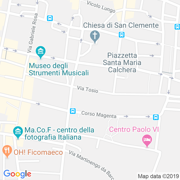 CAP di Via Tosio a Brescia