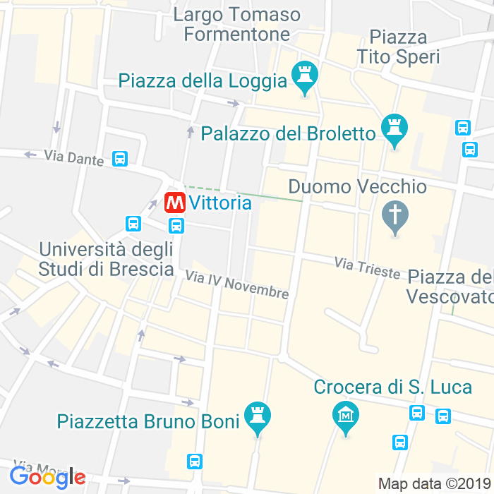 CAP di Piazza Della Vittoria a Brescia