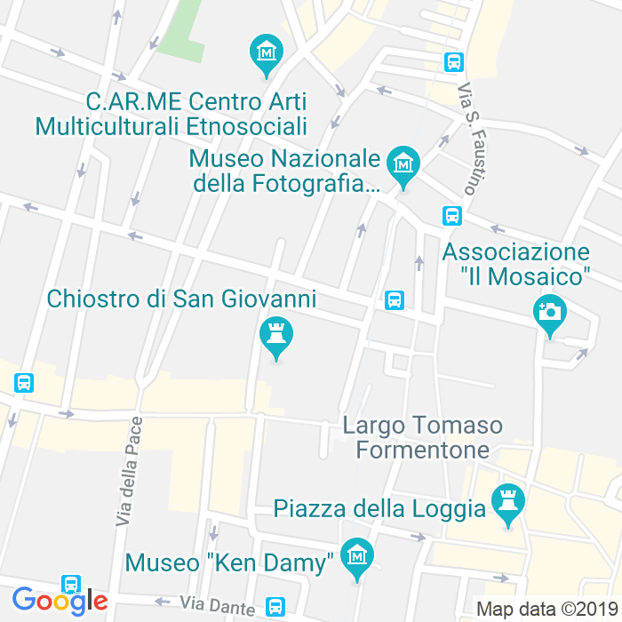 CAP di Via Giovita Scalvini a Brescia