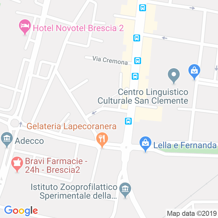 CAP di Via Alessandro Mantice a Brescia