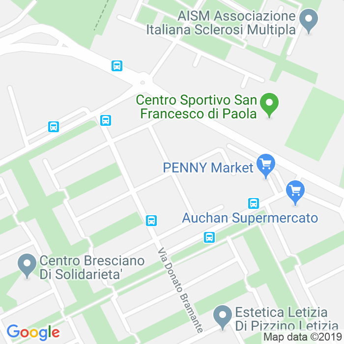 CAP di Via Amedeo Modigliani a Brescia