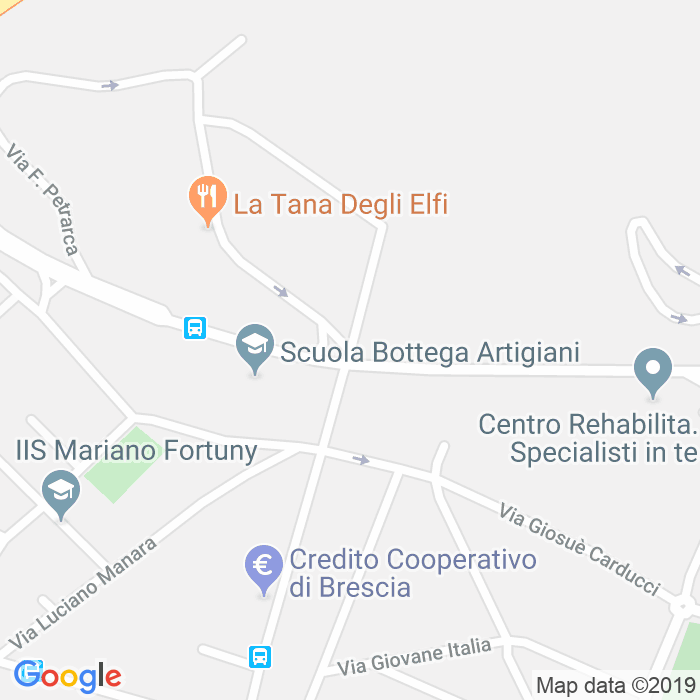 CAP di Via Angelo Canossi a Brescia