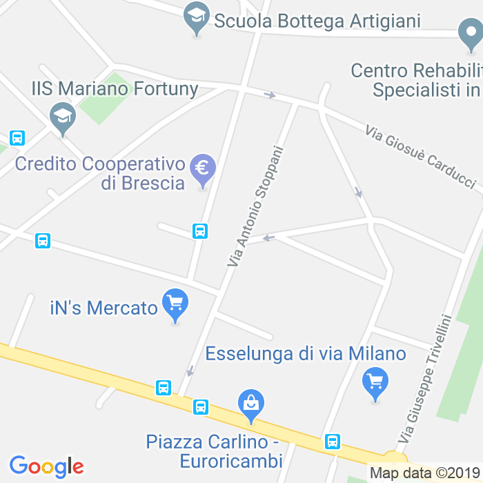 CAP di Via Antonio Stoppani a Brescia
