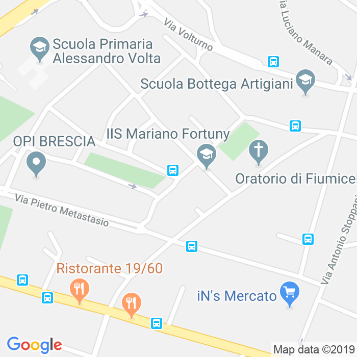 CAP di Via Luigi Mercantini a Brescia
