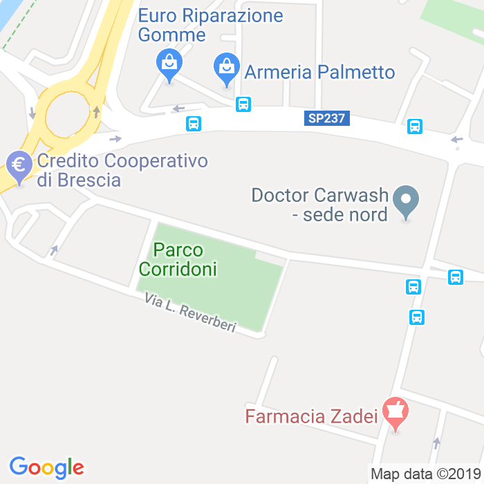 CAP di Via Filippo Corridoni a Brescia