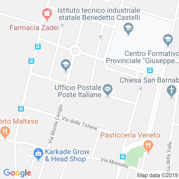 CAP di Via Francesco Baracca a Brescia