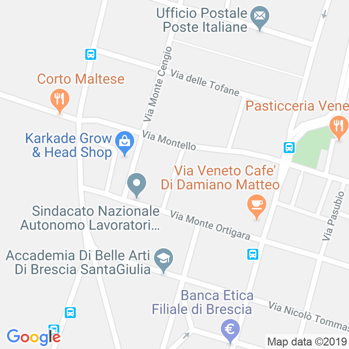 CAP di Via Monte Cimone a Brescia
