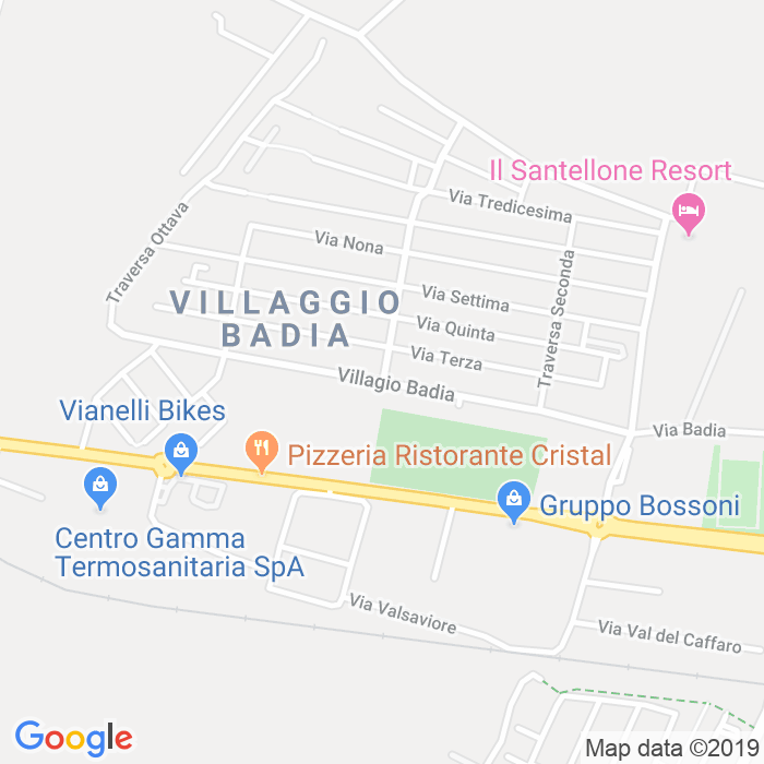CAP di Villaggio Badia Via Prima a Brescia