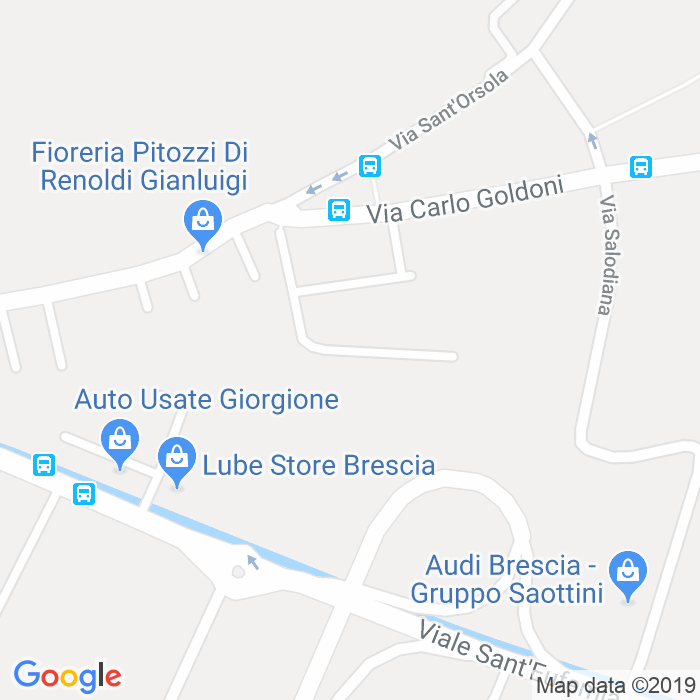 CAP di Via Luigi Pirandello a Brescia