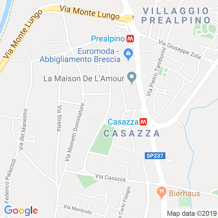 CAP di Via Luigi Gadola a Brescia