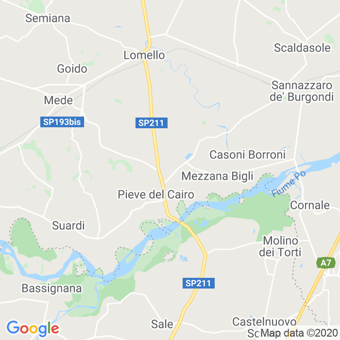 CAP di Pieve Del Cairo in Pavia