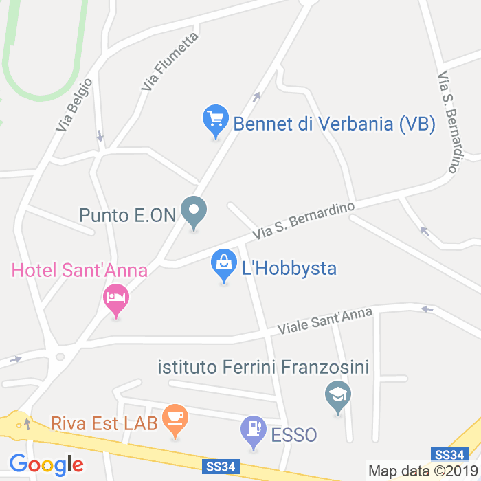 CAP di Via Vincenzo Adreani a Verbania