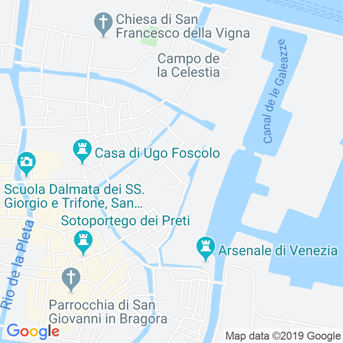 CAP di Calle De L Anzolo a Venezia