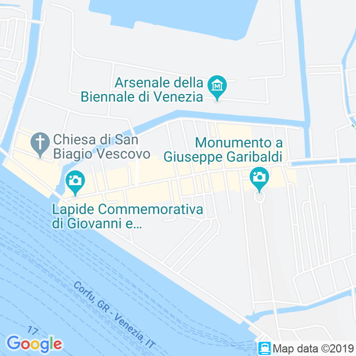 CAP di Via Giuseppe Garibaldi a Venezia