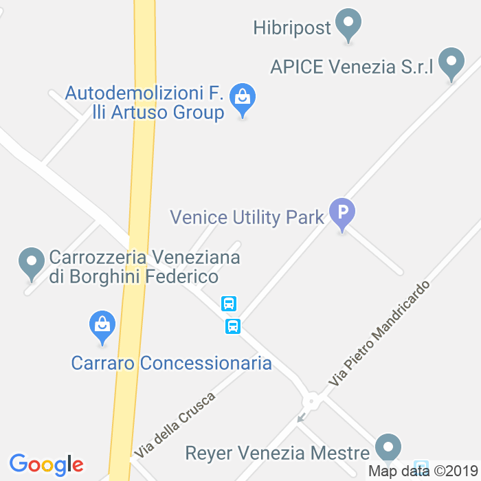 CAP di Via Giovanni Pigozzi a Venezia