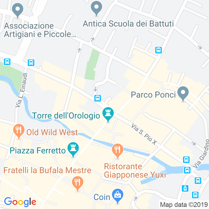 CAP di Piazzetta Giordano Bruno a Venezia