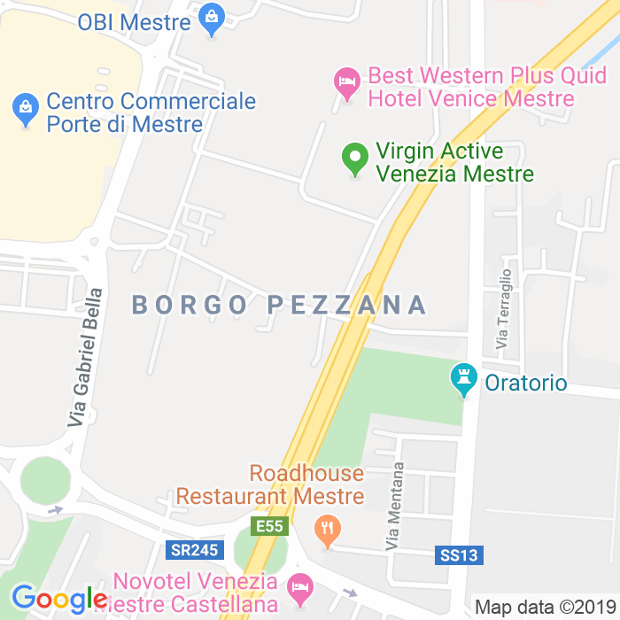 CAP di Via Borgo Pezzana a Venezia