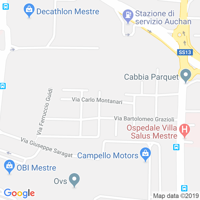 CAP di Via Carlo Montanari a Venezia