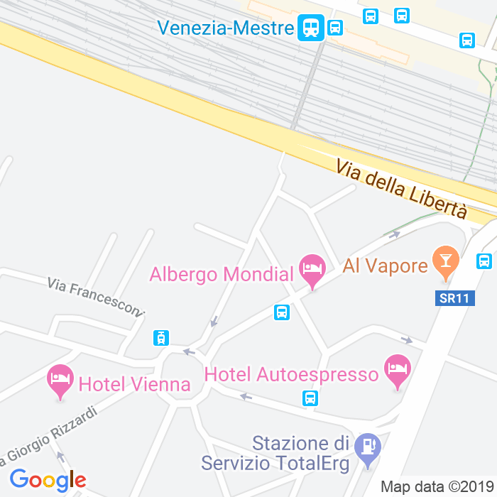 CAP di Via Gerolamo Ulloa a Venezia