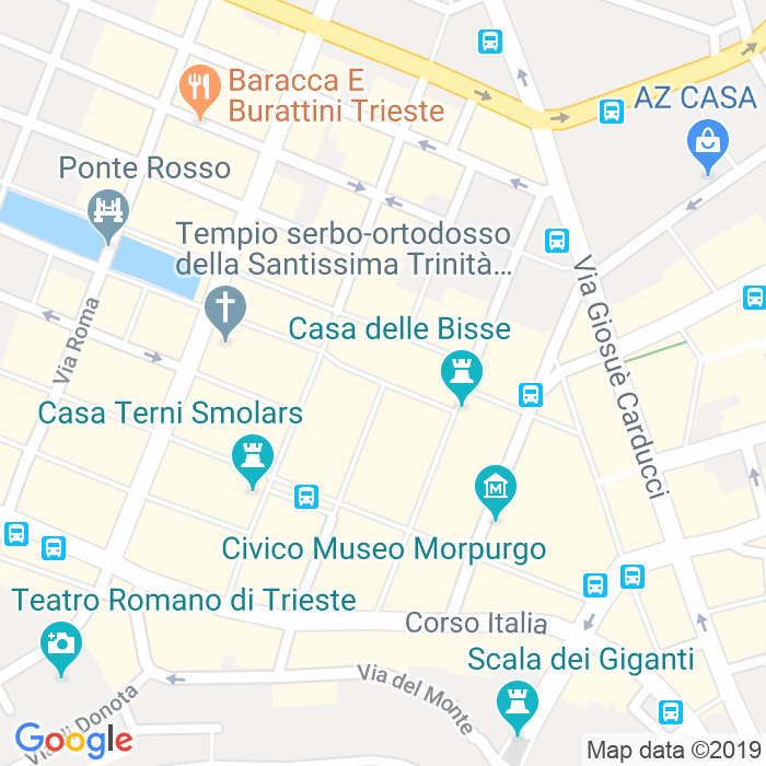 CAP di Via Amilcare Ponchielli a Trieste