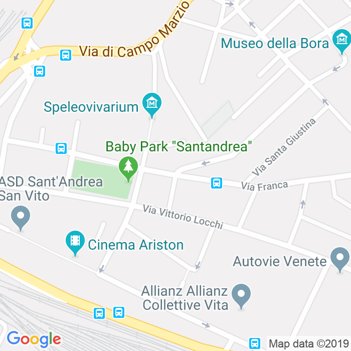 CAP di Via Sergio Laghi a Trieste