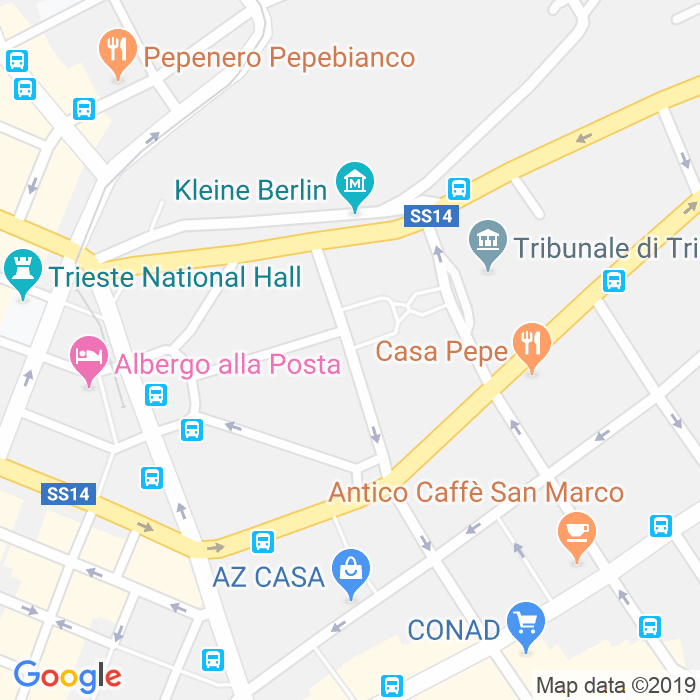 CAP di Via Marco Tullio Cicerone a Trieste