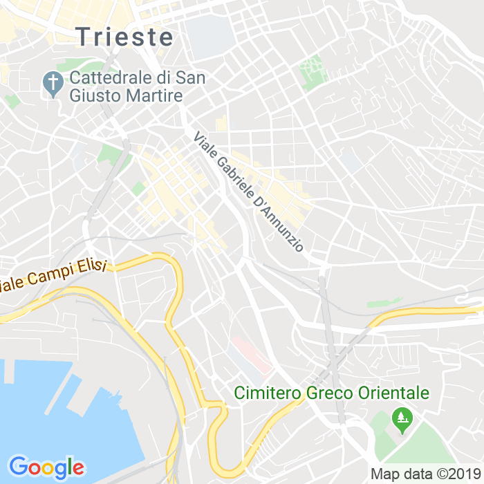 CAP di Via Carlo Petitti Di Roreto a Trieste