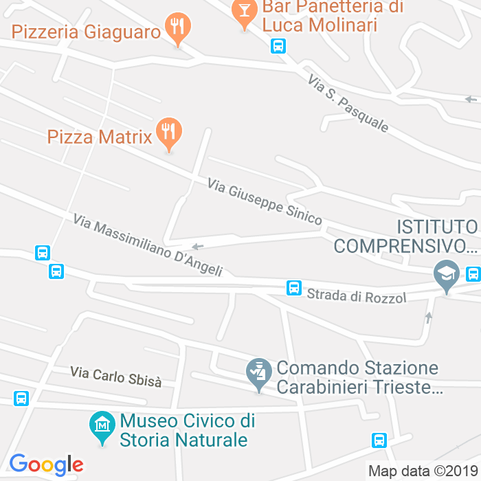 CAP di Via Francesco Trevisani a Trieste
