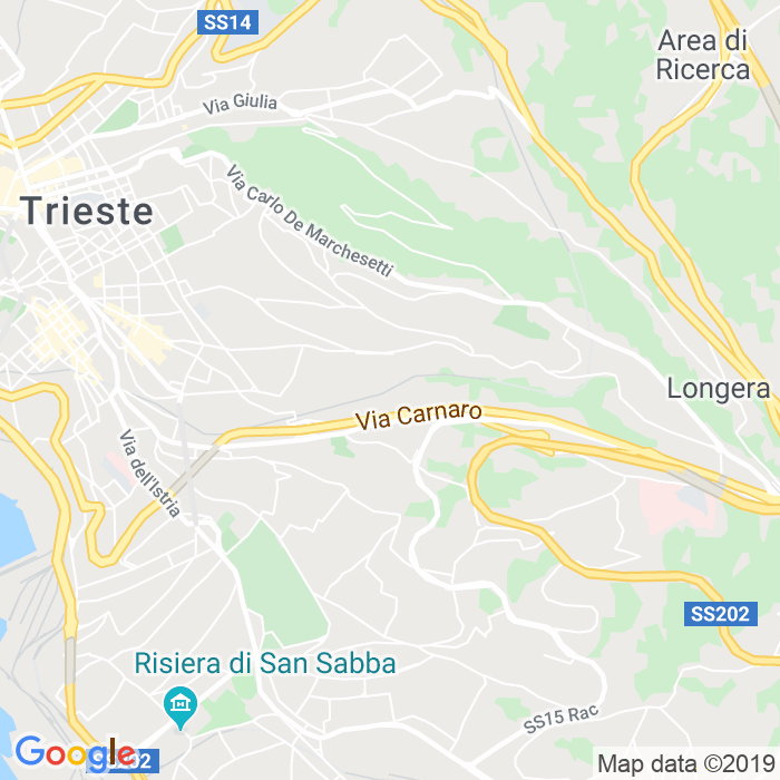 CAP di Via Giorgio Carmelich a Trieste