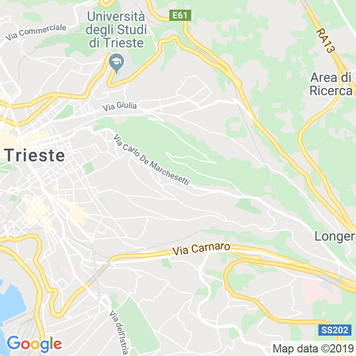 CAP di Via Carlo De Marchesetti a Trieste