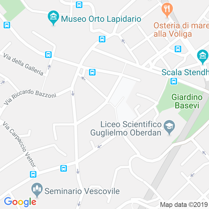 CAP di Via Giovanni Segantini a Trieste