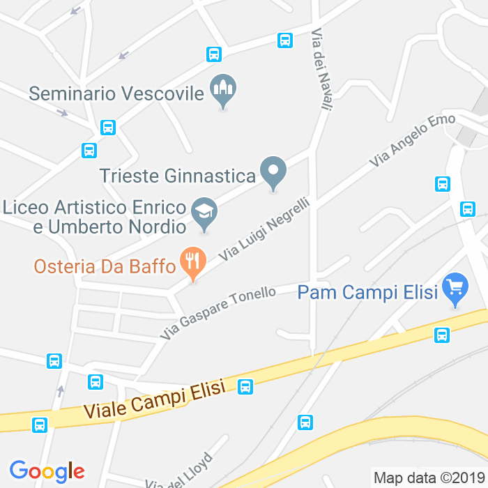 CAP di Via Luigi Negrelli a Trieste