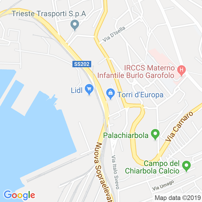 CAP di Via Italo Svevo a Trieste