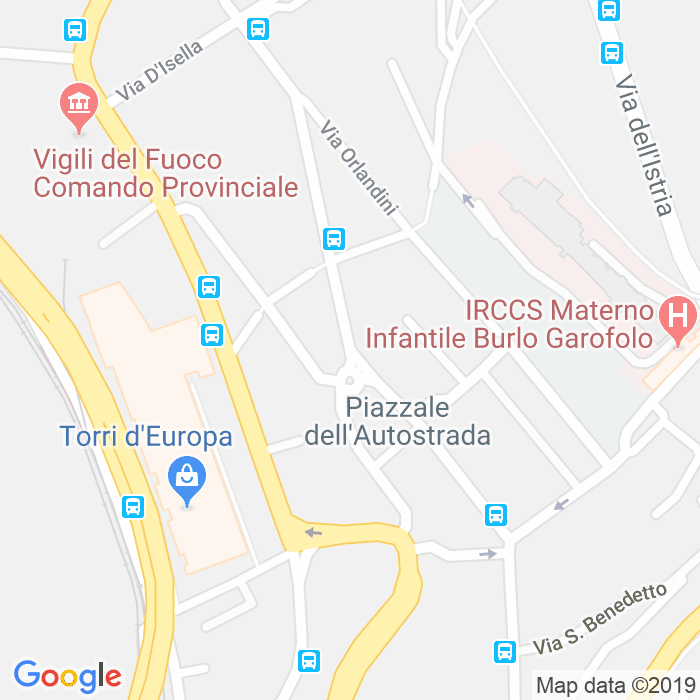 CAP di Via Pietro Zorutti a Trieste