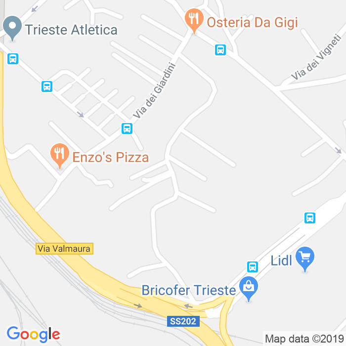 CAP di Via Del Ponticello a Trieste