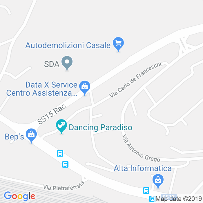 CAP di Via Carlo De Franceschi a Trieste