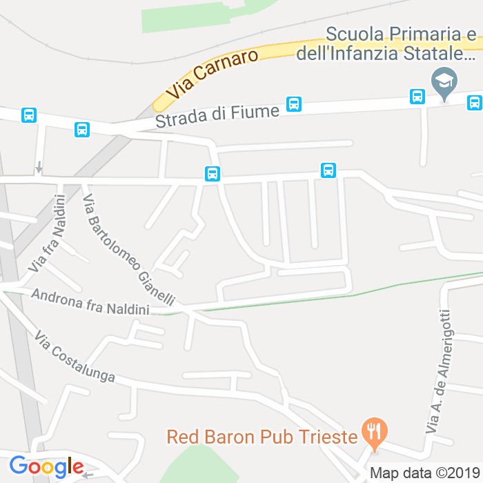 CAP di Via Francesco Patrizio a Trieste