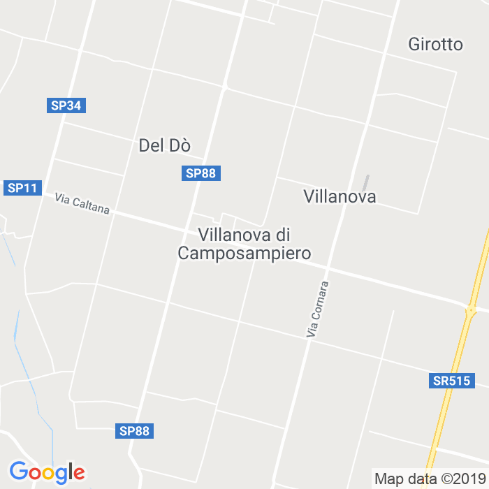 CAP di Villanova Di Camposampiero in Padova