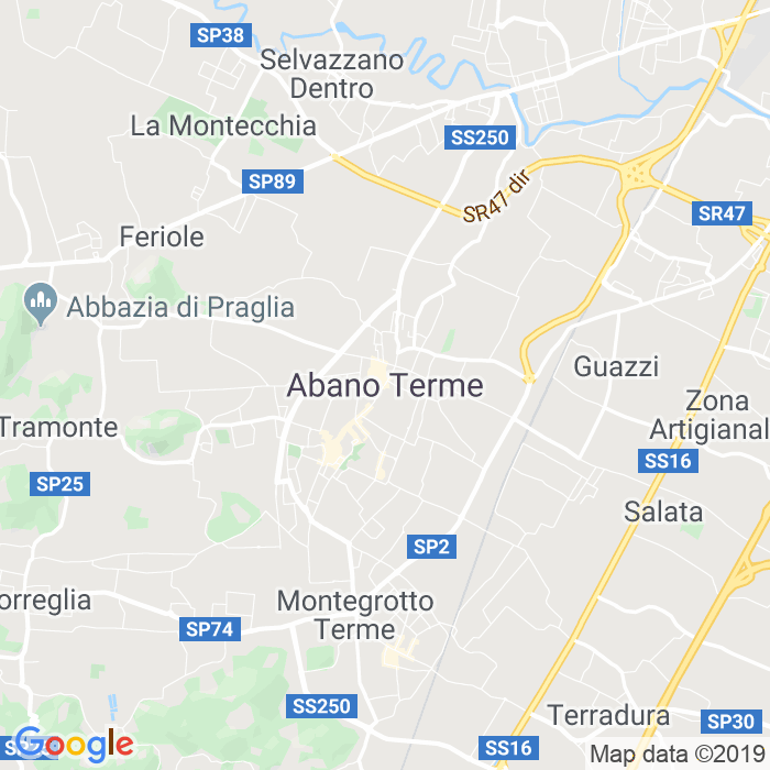 CAP di Abano Terme (Abano Terme Bagni) in Padova