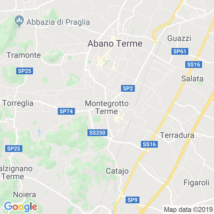 CAP di Montegrotto Terme in Padova