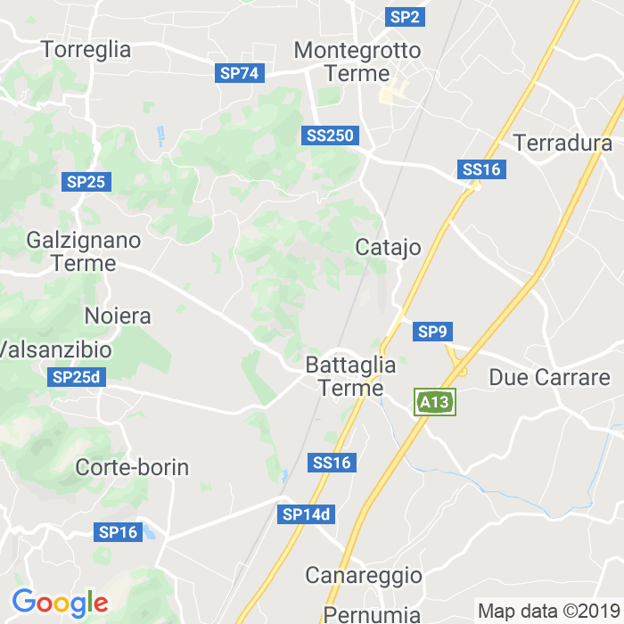 CAP di Battaglia Terme in Padova