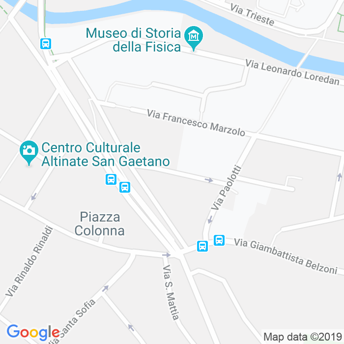 CAP di Via Andrea Vesalio a Padova