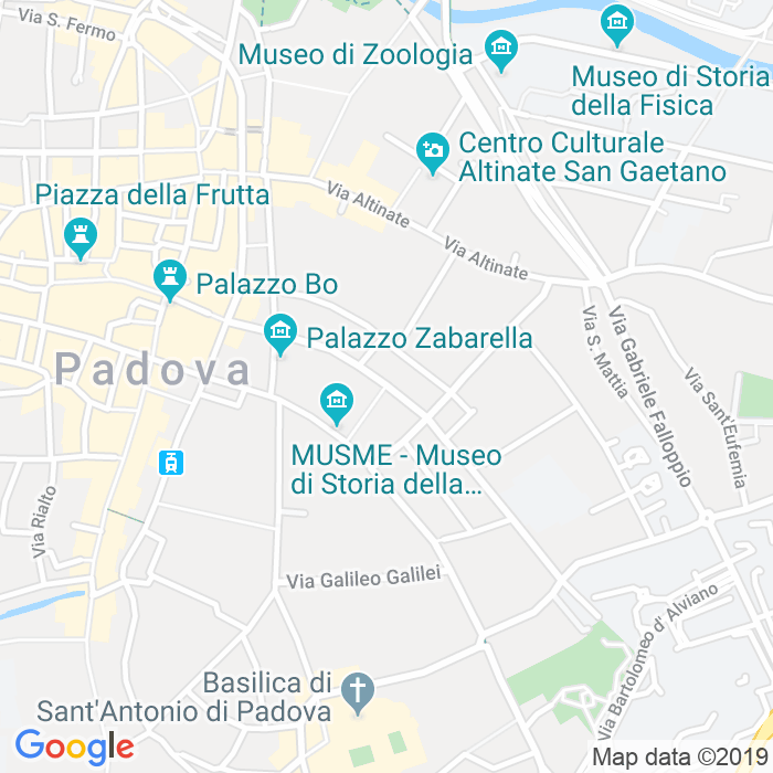 CAP di Via Cesare Battisti a Padova