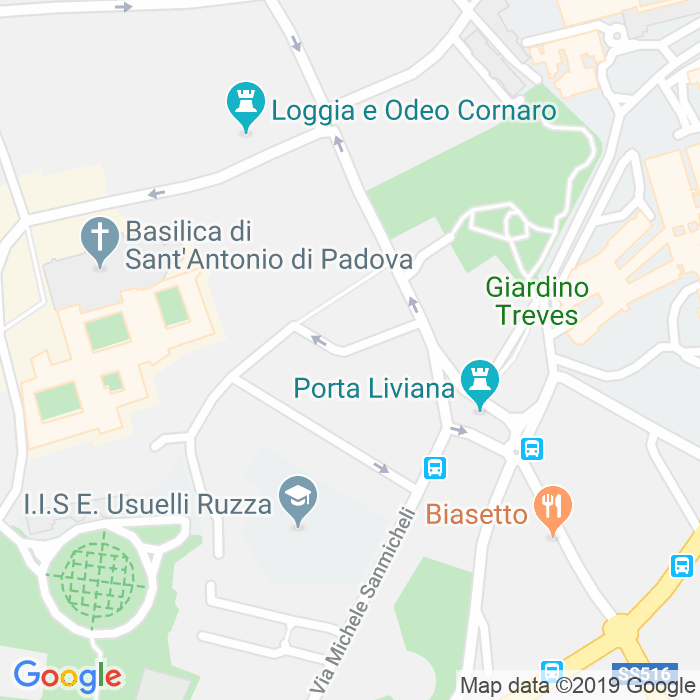 CAP di Via Isabella Ravignana a Padova