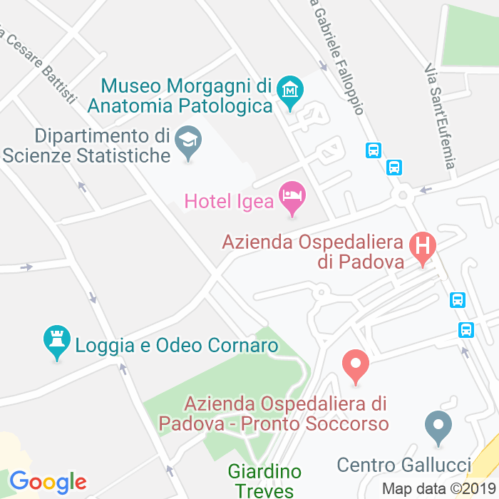 CAP di Via Ospedale Civile a Padova