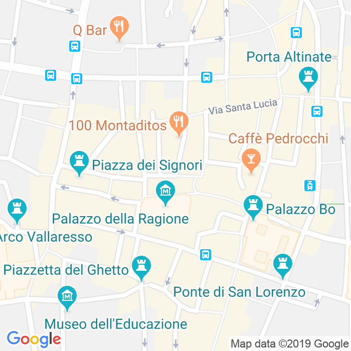 CAP di Piazza Dei Frutti a Padova