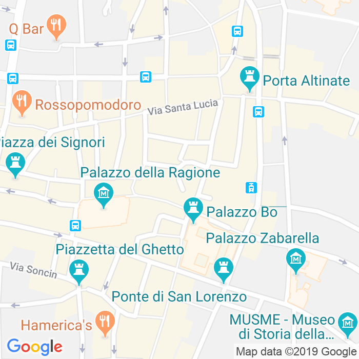 CAP di Piazzetta Cappellato Pedrocchi a Padova