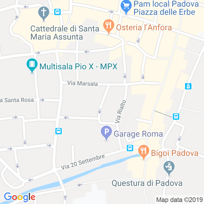 CAP di Via Dei Papafava a Padova
