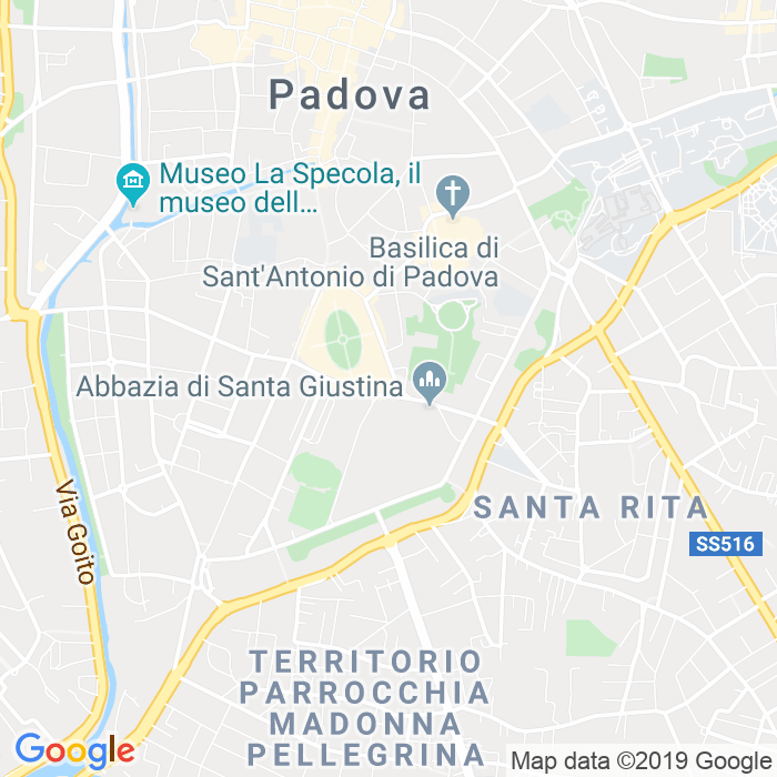 CAP di Piazzetta Giovanni Palatucci a Padova