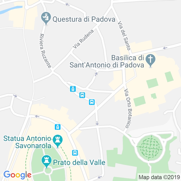 CAP di Via Antonio Locatelli a Padova